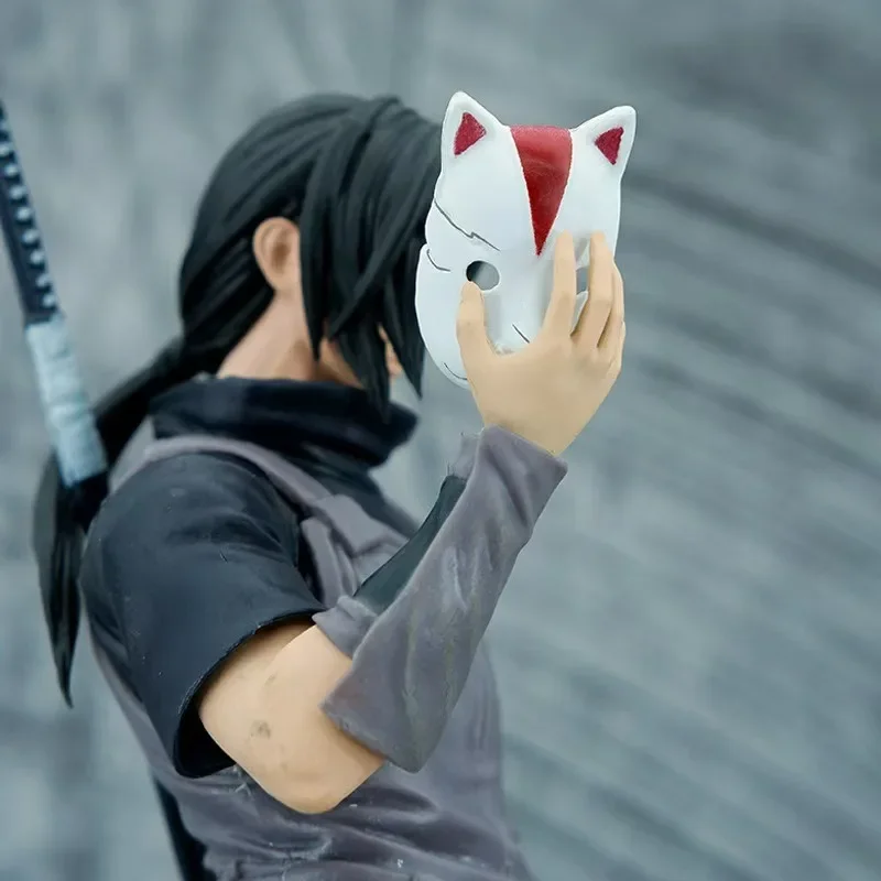 Figurine de Dessin Animé Naruto Uchiha Itachi de 27cm, Collection de Statue de Partie Sombre, Modèle de Jouets, Décoration de Bureau, Pendentif, Cadeau pour Enfant