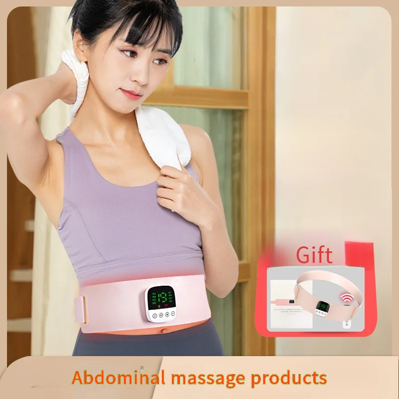 EMS Vibration Fitness Massager Slimming And Weight Loss Belt Waist Fat And Fat Reduction Micro Current Abdominal Massage Product