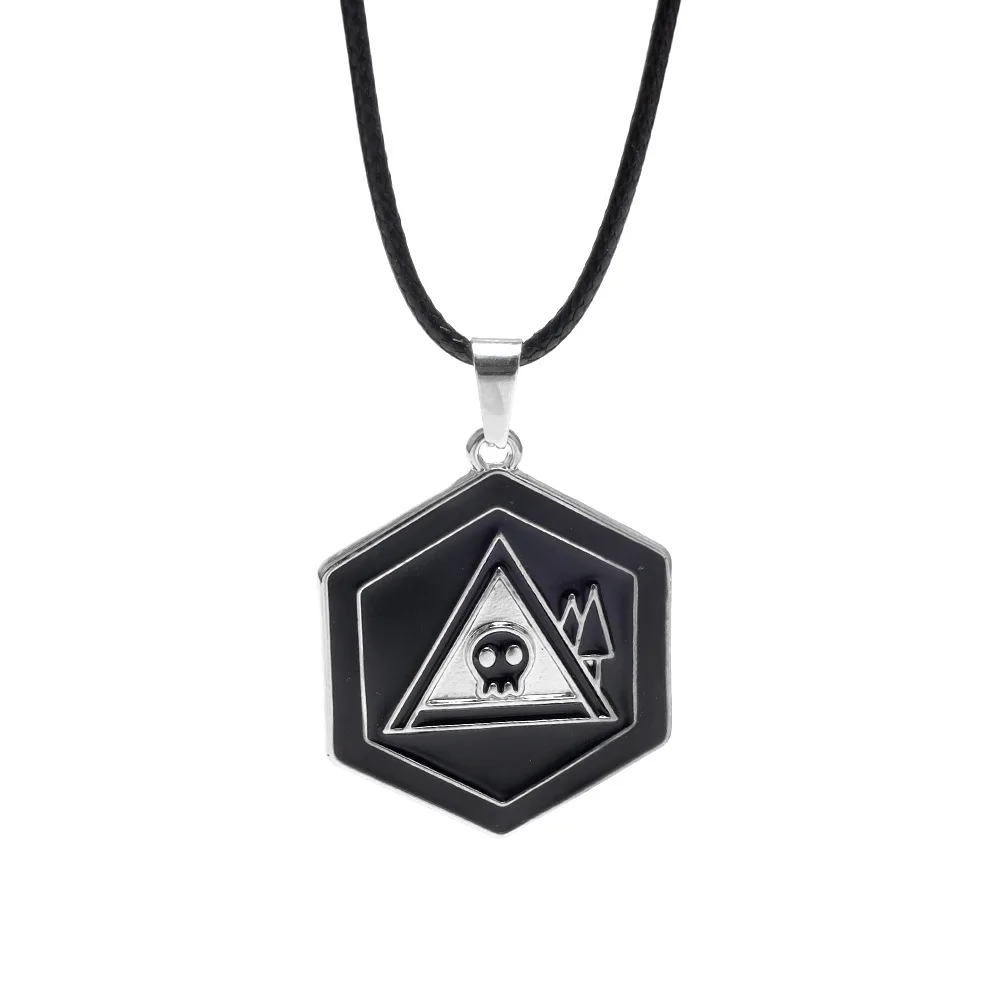 Anime Murder Drones Cosplay Necklace Gothic Skull Skeleton Pendant Black Neck Collarbone Chain Couples Halloween Accessories