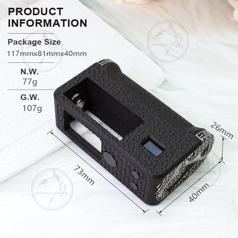 Wolfcoolvape Critival Box C-Bot Style AIO Boro Box Mod 5 ~ 60W متوافق مع طباعة BB / Billet Boro RBA / Tank PA12 ثلاثية الأبعاد #3