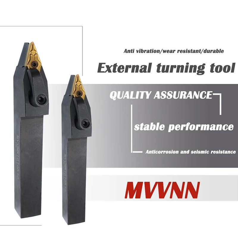 

1 шт. токарные инструменты MVVNN2020K16 MVVNN1616K16 MVVNN2525M16 MVVNN3232P16 держатель внешнего токарного инструмента MVVNN Токарные режущие инструменты с ЧПУ