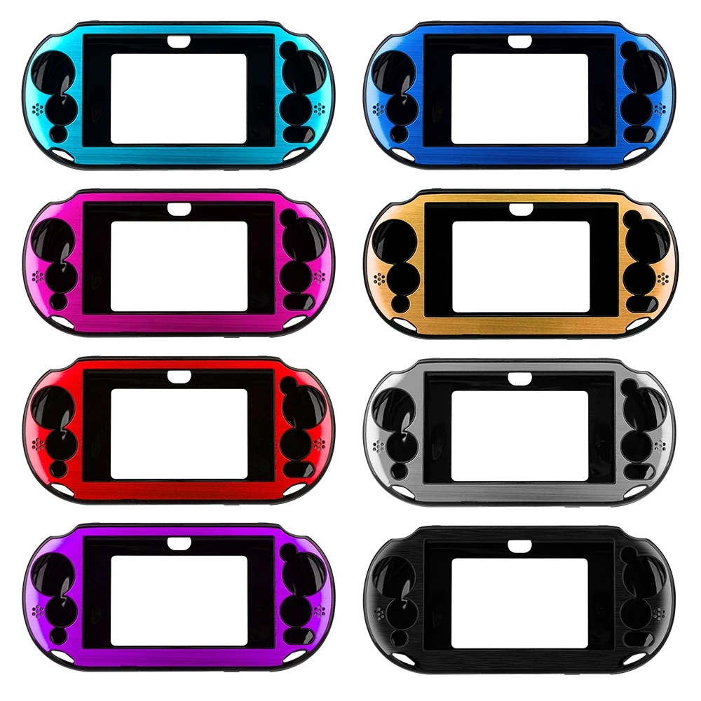 OSTENT Aluminum Metal Hard Case Cover Skin Protective Shell for Sony PS Vita PSV 2000 Controller for PS Vita 2000 Accessories