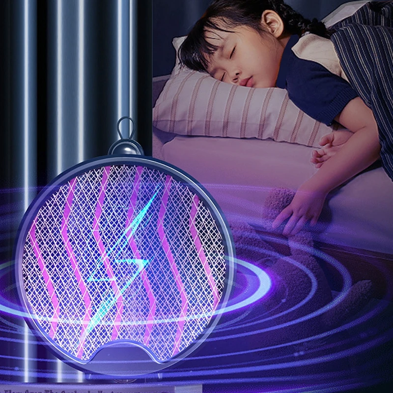 4-in-1 قاتل الماموس الكهربائي القابل للطي USB قابلة للشحن علة صاعق مع ضوء الأشعة فوق البنفسجية جدار جبل المحمولة للداخلية في الهواء الطلق