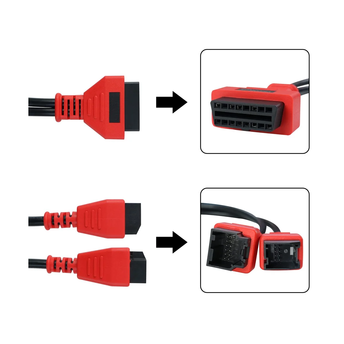 For Chrysler Programming Cable 12+8 Connector for Autel DS808 Maxisys 906 908 PRO ELITE for LAUNCH X431