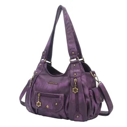 JBTP New Luxury Handbags Designer Women Shoulder Bags Vintage Soft Leather Bags Fashion Satchel Tote Messenger Bags