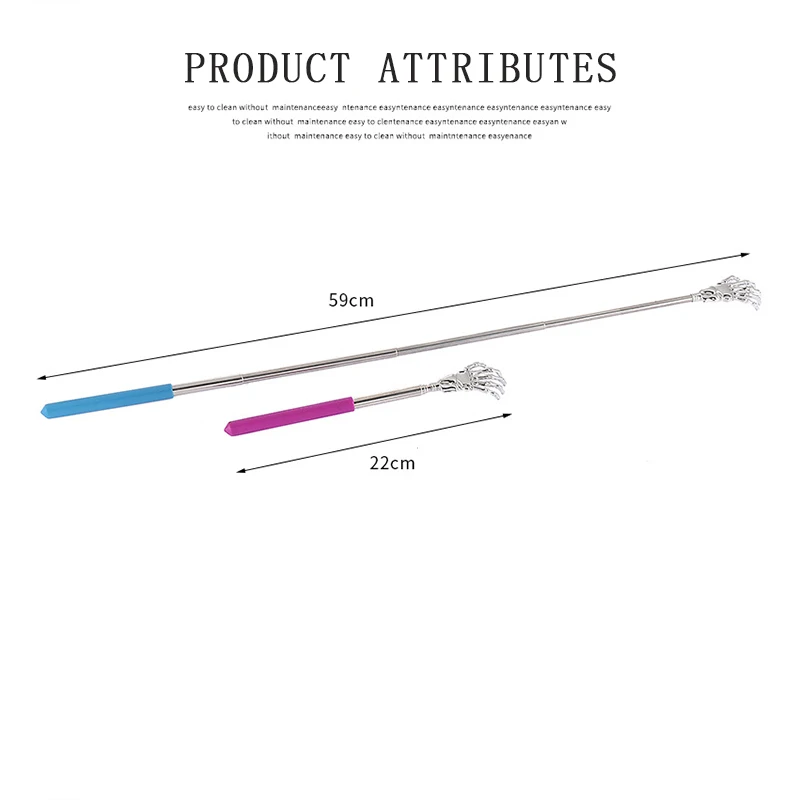 Einziehbares Klauenmassagegerät aus Edelstahl für die Rückenmassage, Werbewerkzeuge, Durchblutung, Entspannung, Gesundheit, Rückenkratzer-Werkzeug