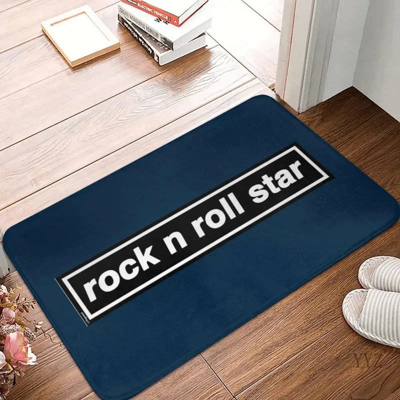 Rock N Roll Star OASIS Band Tribute Doormat Polyester Floor Mat Cushion Carpet Kitchen Entrance Home Rugs Mats Non-slip Footpad