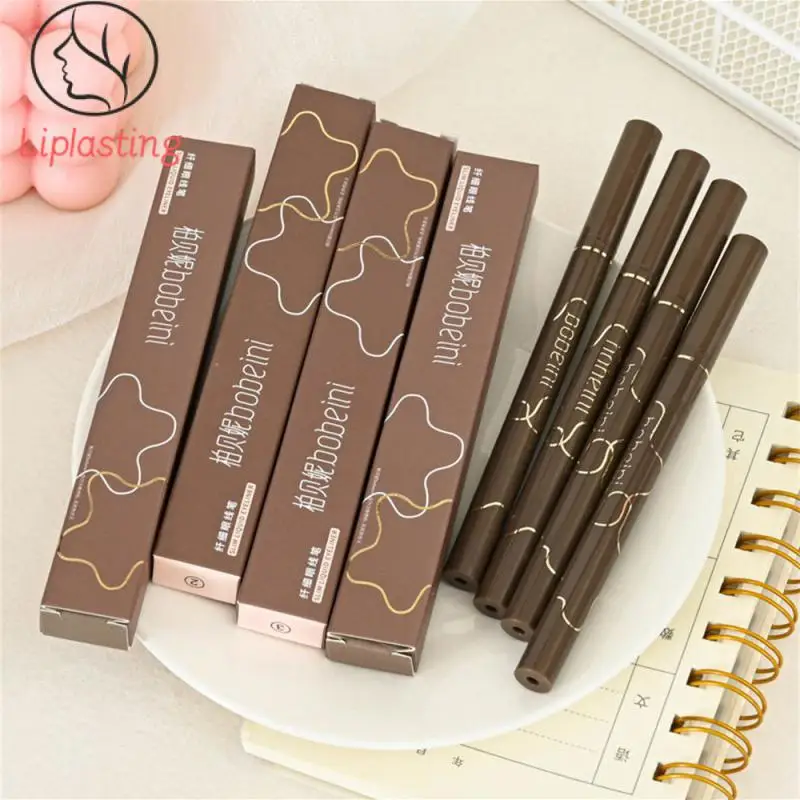 Brown Eyeliner Pen Multiple Makeup Effects Anti-sweat Thin Nib Smooth And Durable Make-up Eyeliner 4 Color Codes Slim Eyeliner