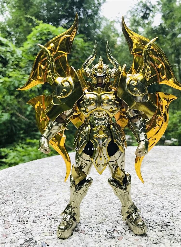 In Stock Jmodel Knights of The Zodiac Saint Seiya Mythical Cloth EX Taurus Aldebaran SOG Soul of God Gold Action Figure