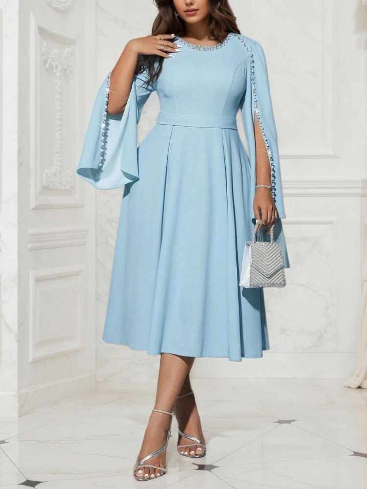 XL-4XL Plus Size Clothes Dresses Women Spring Autumn Robes Long Sleeve Street Style Casual 3XL Big Size Midi Dress Oversized