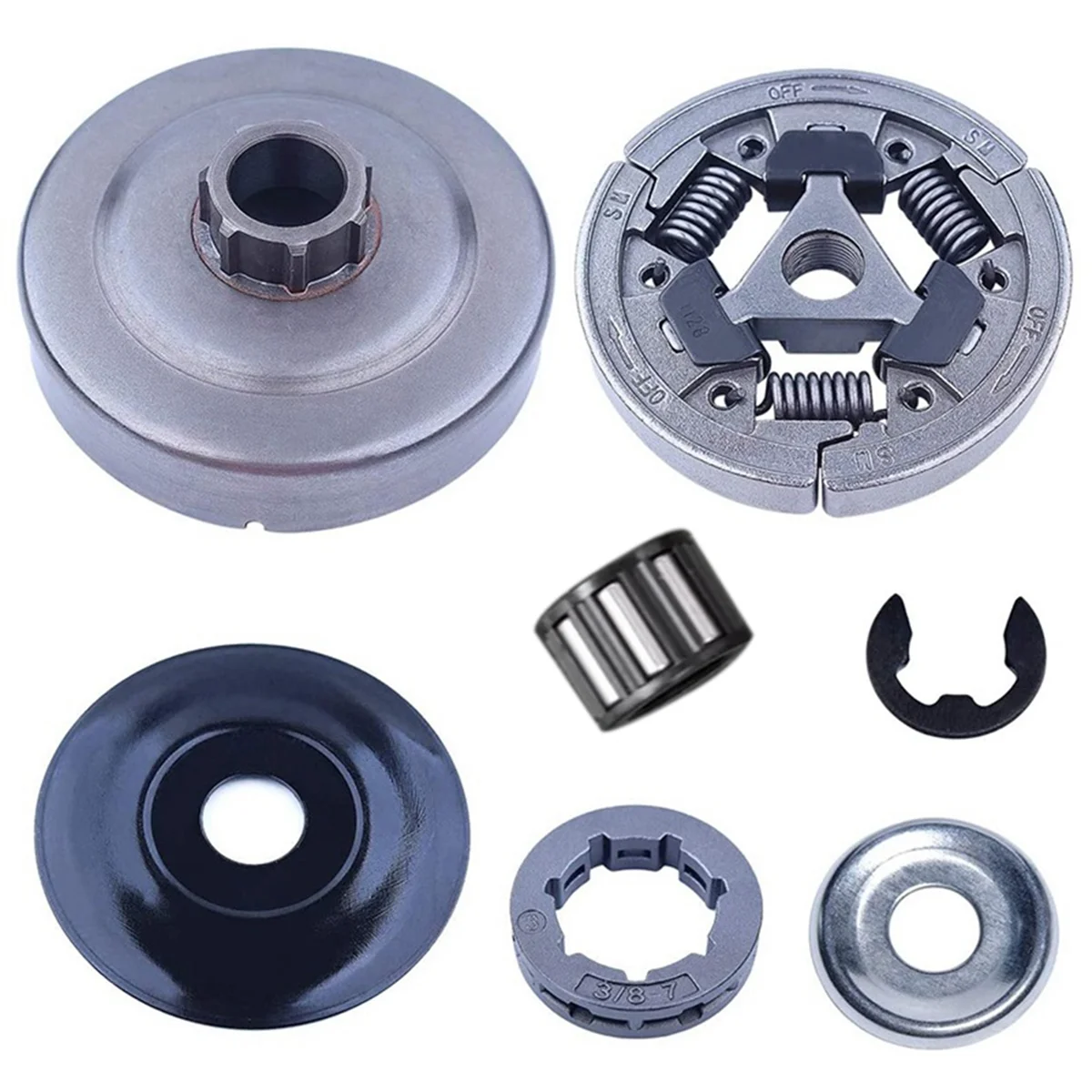 3/8 Clutch Drum Rim Sprocket Needle Bearing Kit for Stihl 044 046 MS440 MS460 MS461 MS441 MS361 MS362 MS362C Chainsaw