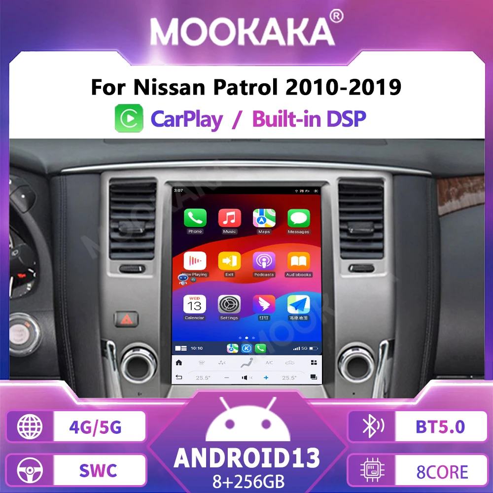 

12.1'' Android13 For Nissan Patrol 2010-2019 Tesla Style Car Radio Autoradio Multimedia Player GPS Navi Head Unit Stereo Carpley