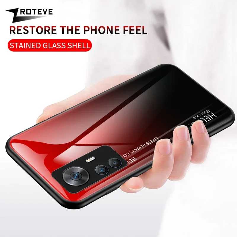 For Xiaomi 12T Pro Case ZROTEVE Gradient Tempered Glass Cover For Xiaomi Mi 12 T 12T 12X Xiomi Mi12T Mi12X Mi12 Lite Phone Cases