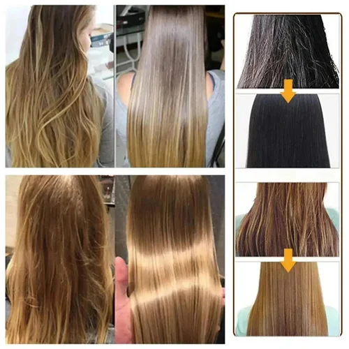 Imagen 2 del producto Crema alisadora de proteínas, nutre suaviza el cabello, crear cabello liso y sedoso, reparación de rizos de Frizz, naturalmente sin dañar el cabello