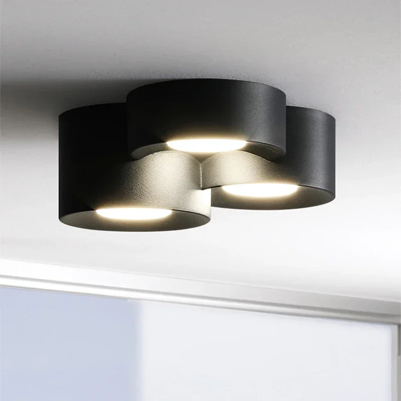 Moderno led luz de teto cilindro holofote teto para o quarto corredor minimalismo interior decoração casa lâmpada do teto iluminação