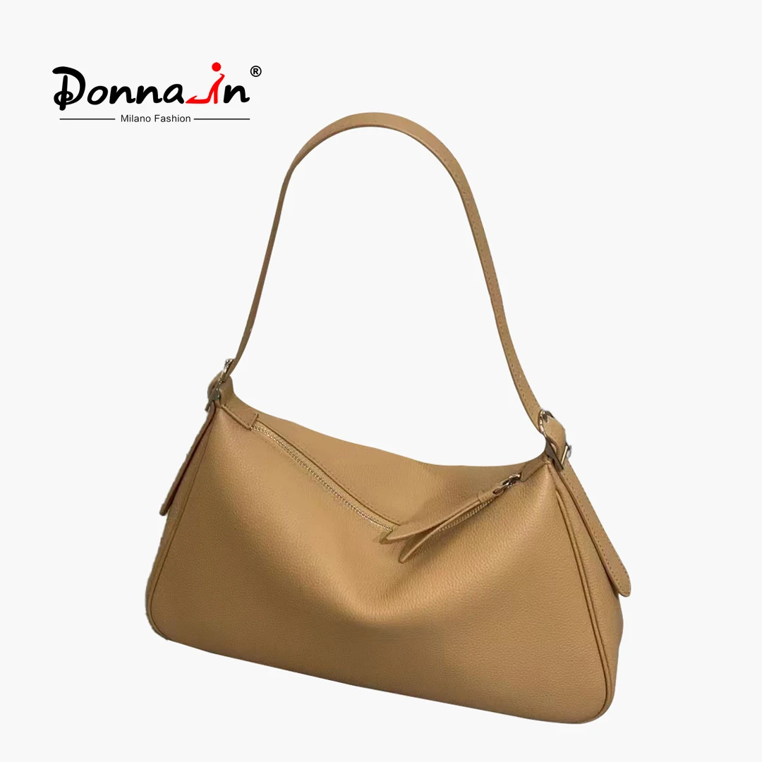 

Donna-in Full Grained Soft Pillow Underarm Tote Bag for Women Solid Color Casual Messenger Shoulder Handbag Work Daily Commuting