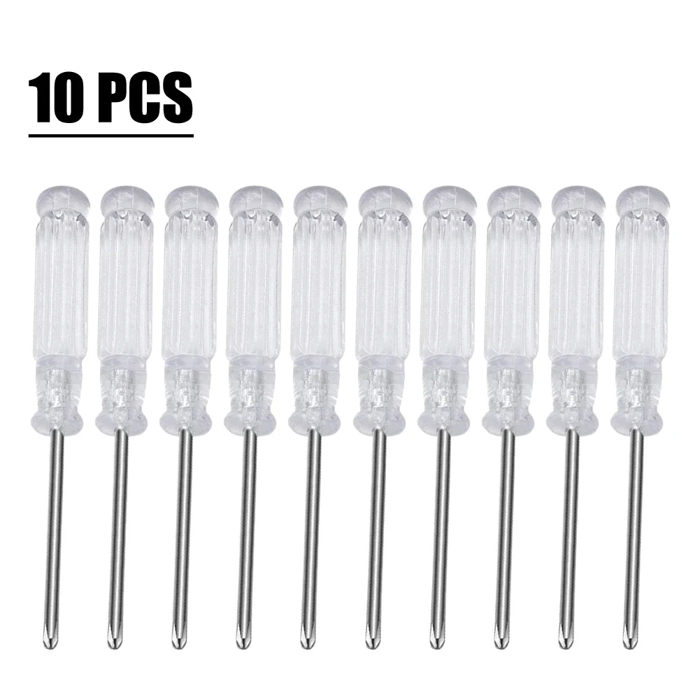 10Pcs Cross Slotted Screwdriver 95mm/3.74Inch Disassemble Furniture Toys Repair Hand Tool Slotted Cross Screwdrivers