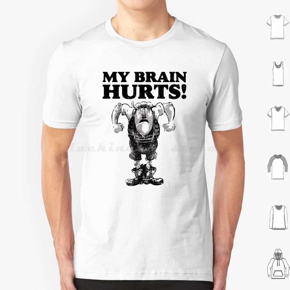 ألمي الدماغ!-تي شيرت بمظهر متعثر 6xl قطن تي شيرت رائع مونتي جون بيثون كليز كوميدي بريطاني كلاسيكي كاري أون غونز إريك #1