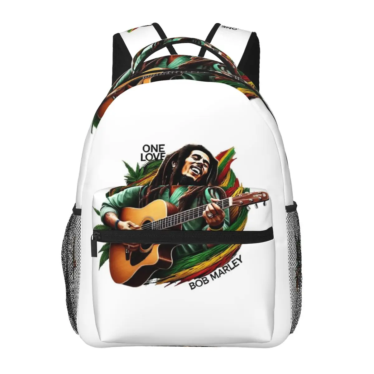 Jamaica Reggae Rock Bob Marley Backpacks Boys Girls Bookbag Children School Bags Travel Rucksack Shoulder Bag Large Capacity