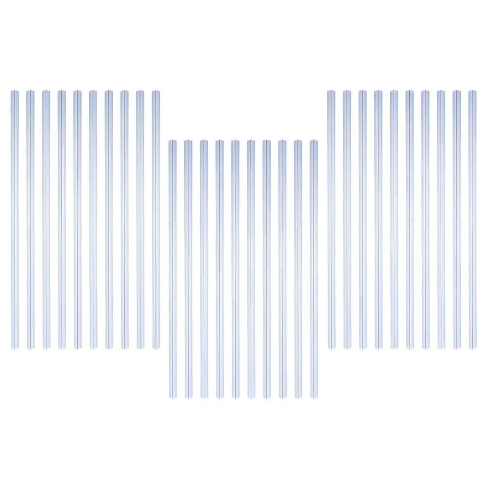 40pcs A4 Transparent Binder Pull Rod Clips 310mm 10mm Slide Binders Plastic Spine Bars Report Covers Bookbinding Loose