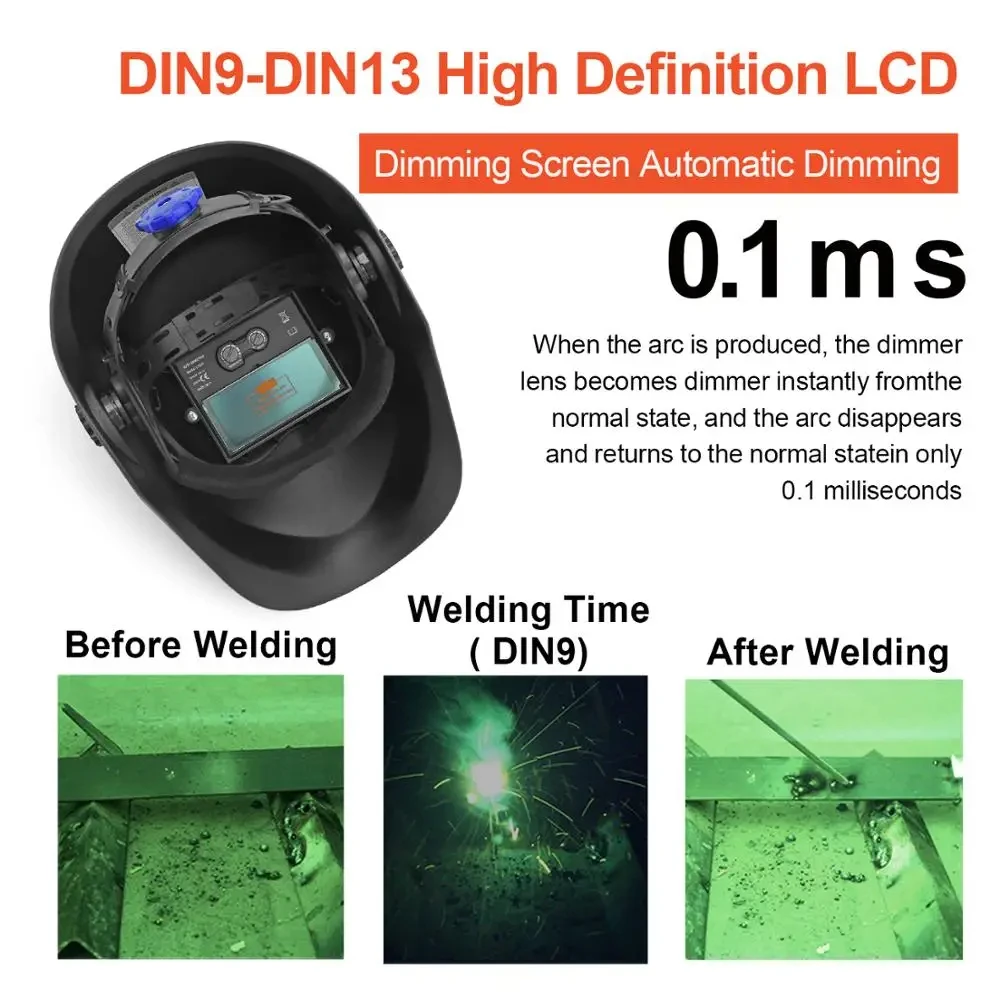 Imagem -05 - Hzxvogen-máscara de Soldagem Solar Escurecimento Automático Capacete de Ajuste para Mig Máquina Mma Corte Soldador Máscara Hat 7500