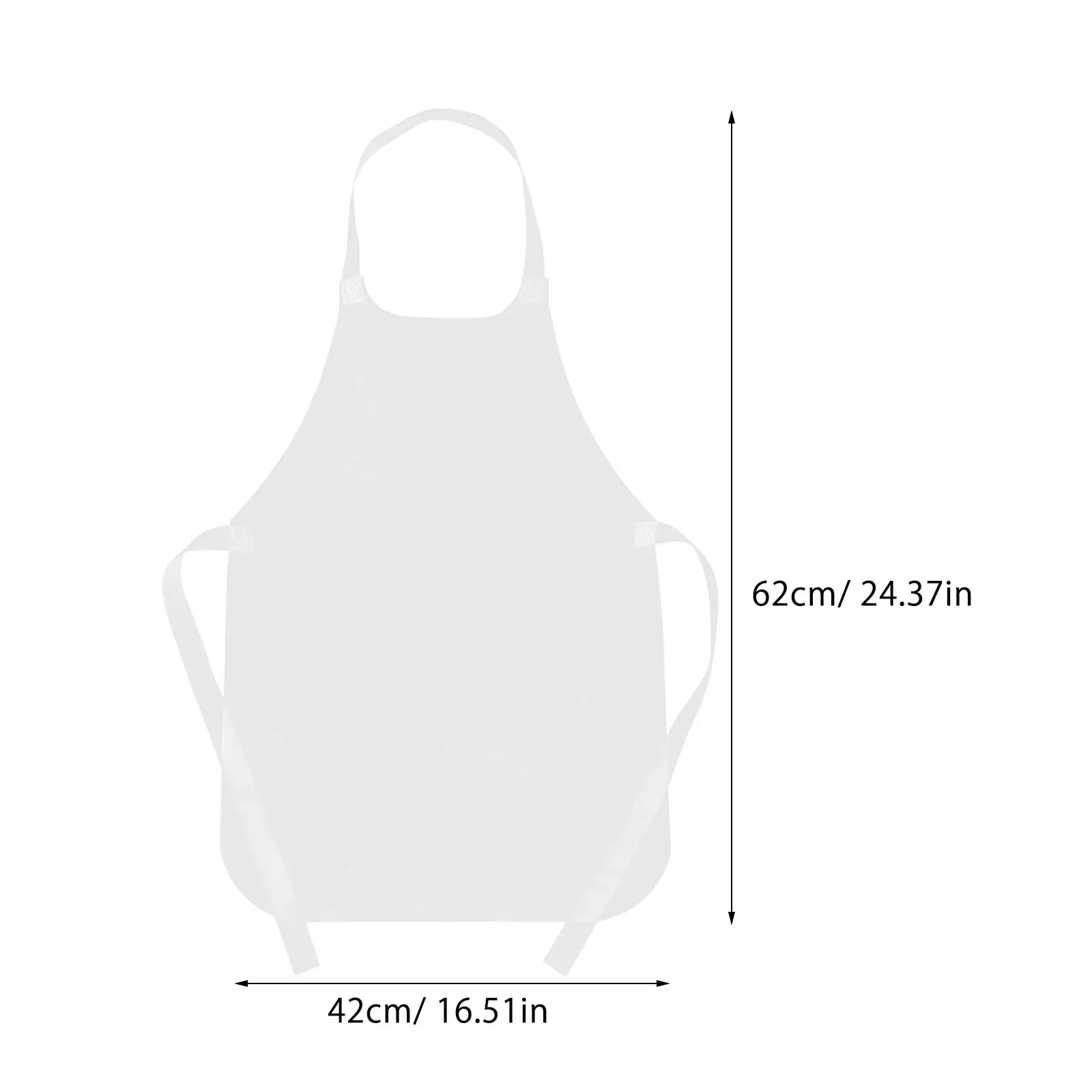 25Pcs Painting Aprons White Artist Craft Smocks Art Smock School Parties Holiday Events Smock