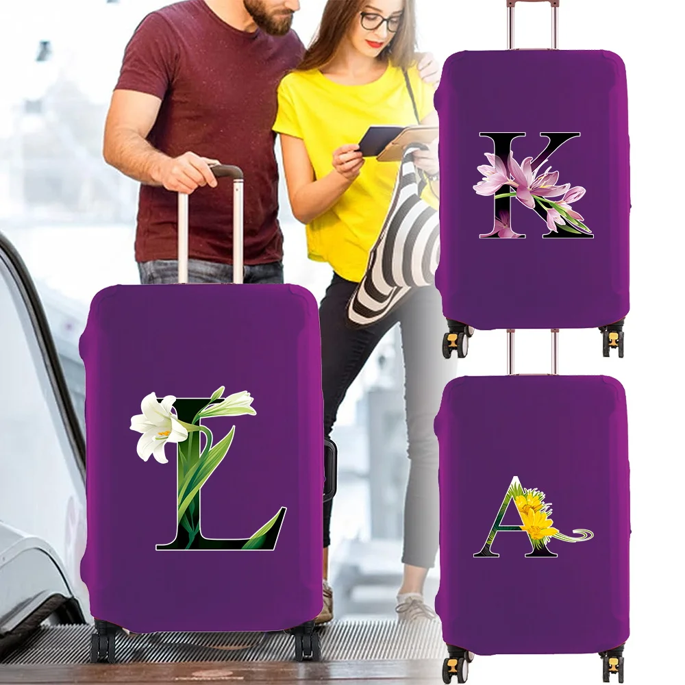 

Luggage Protective Case Cover Fashion 18-32inch Trolley Box Suitable Reusable Dust Cover Flower Color Series Travel Accessories