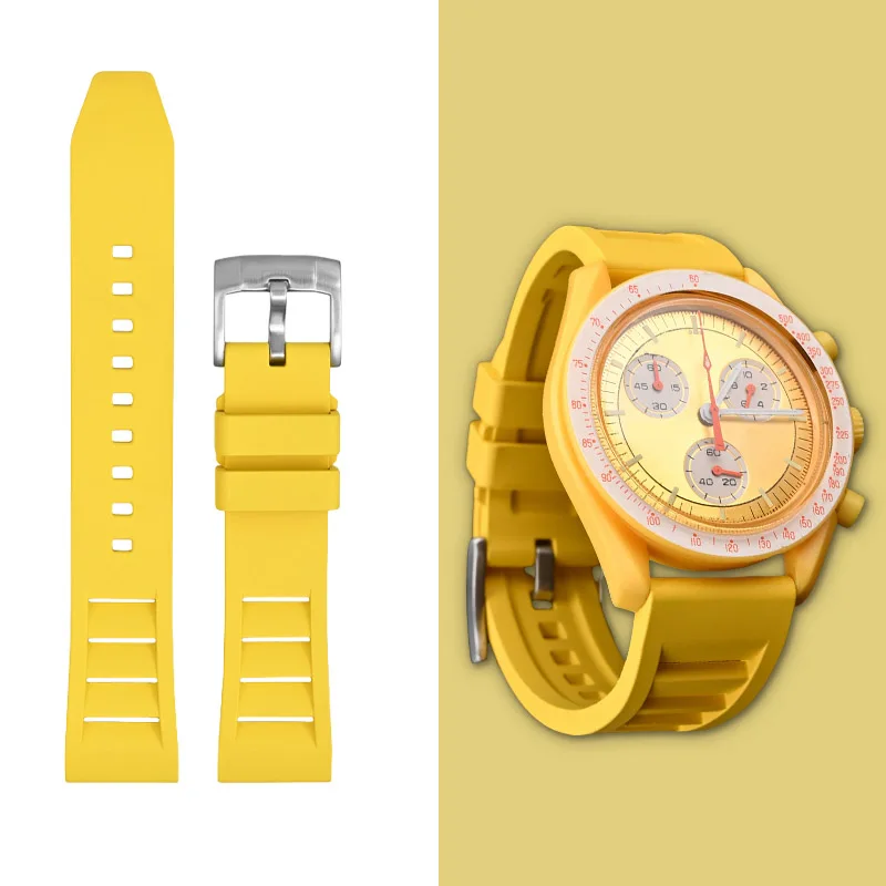 

Ремешок для часов из фторкаучука 22 мм для Omega Casio Tissot Le Lock SEIKO, спортивный ремешок для часов, браслет, быстросъемные аксессуары для часов