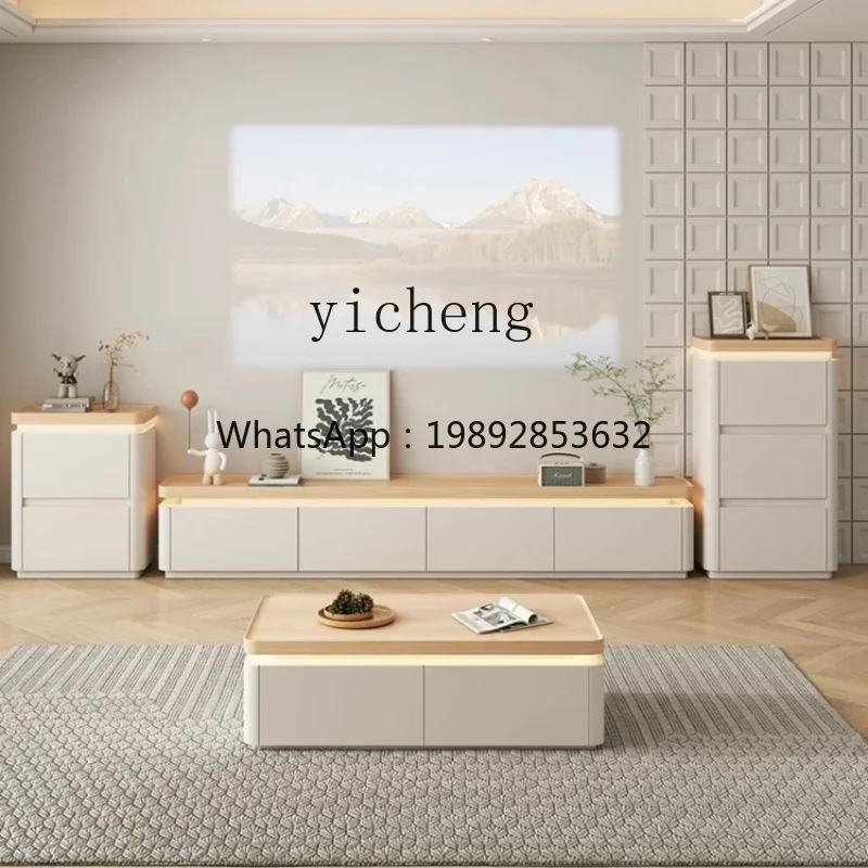 b26 coffee table TV cabinet plus side cabinet combination floor living room home storage locker integrated