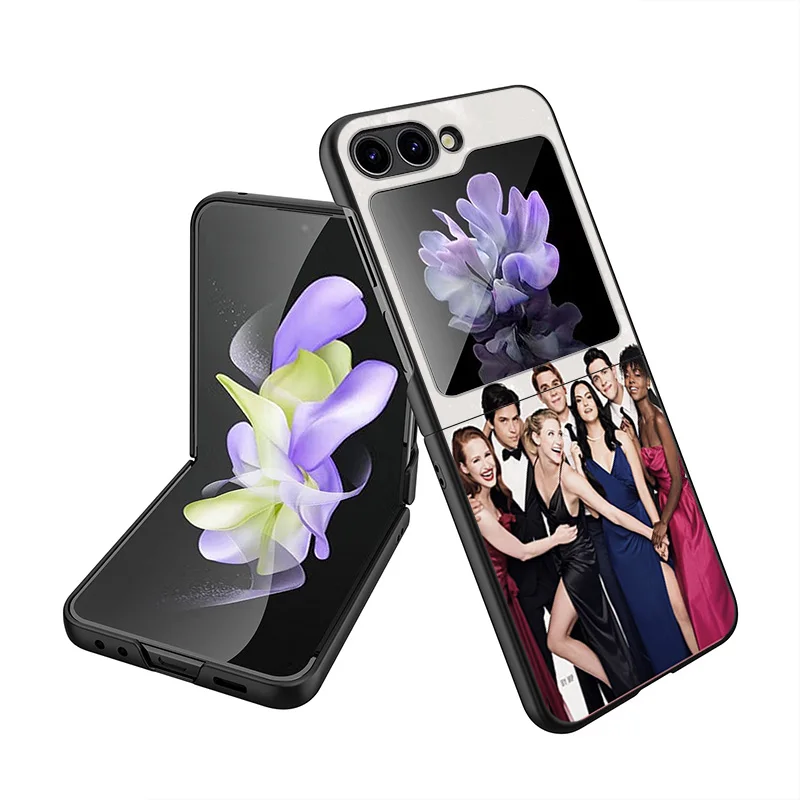 Black Matte Anti-Drop Phone Case For Samsung ZFlip6 5G ZFlip5 ZFlip4 ZFlip3 Hard Galaxy Z Flip 3 4 5 6 Riverdale Serpents Cover