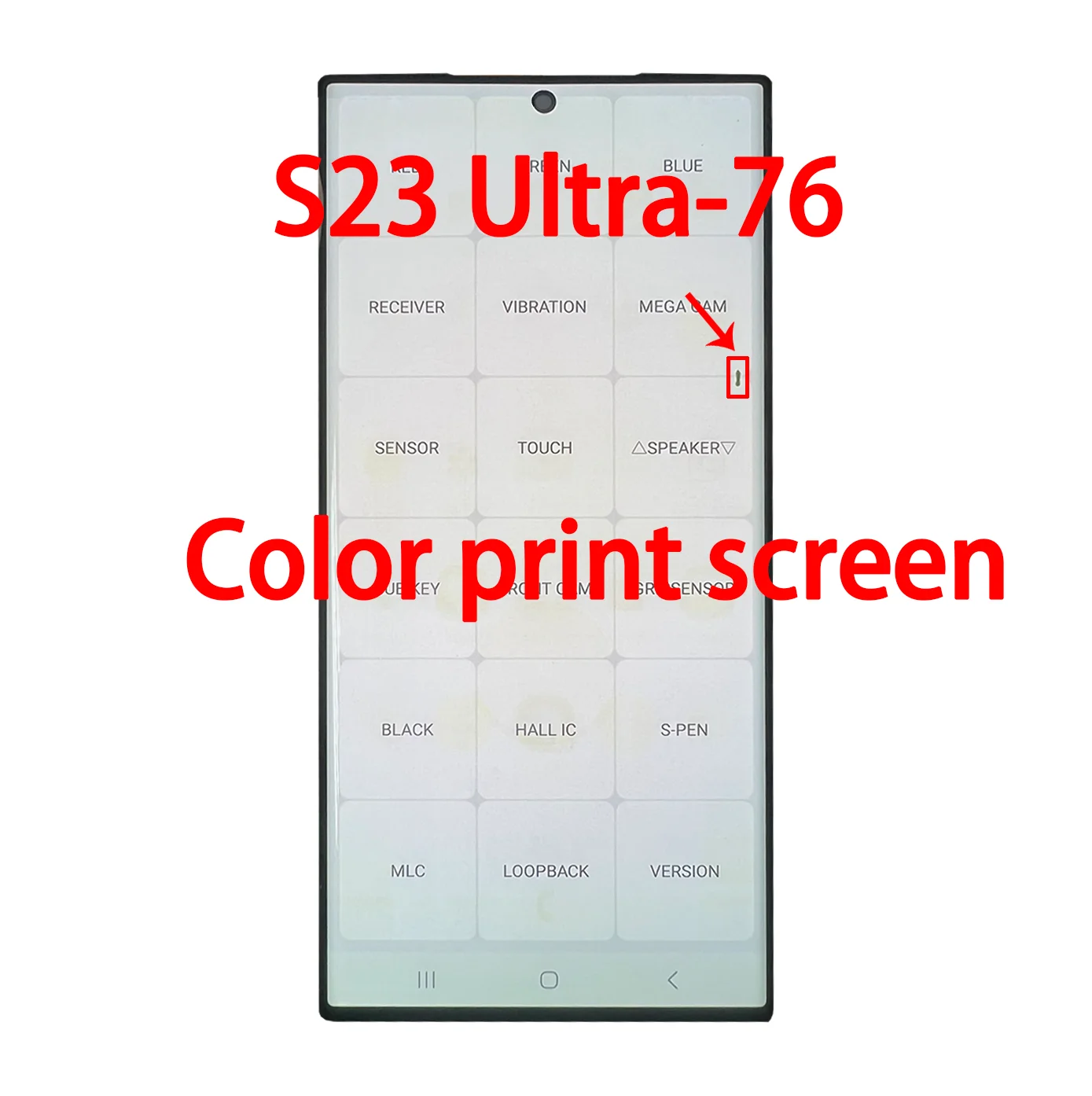 Defect Point Line AMOLED Touch Screen Digitizer Assembly Replacement For Samsung S23 Ultra SM‑S918