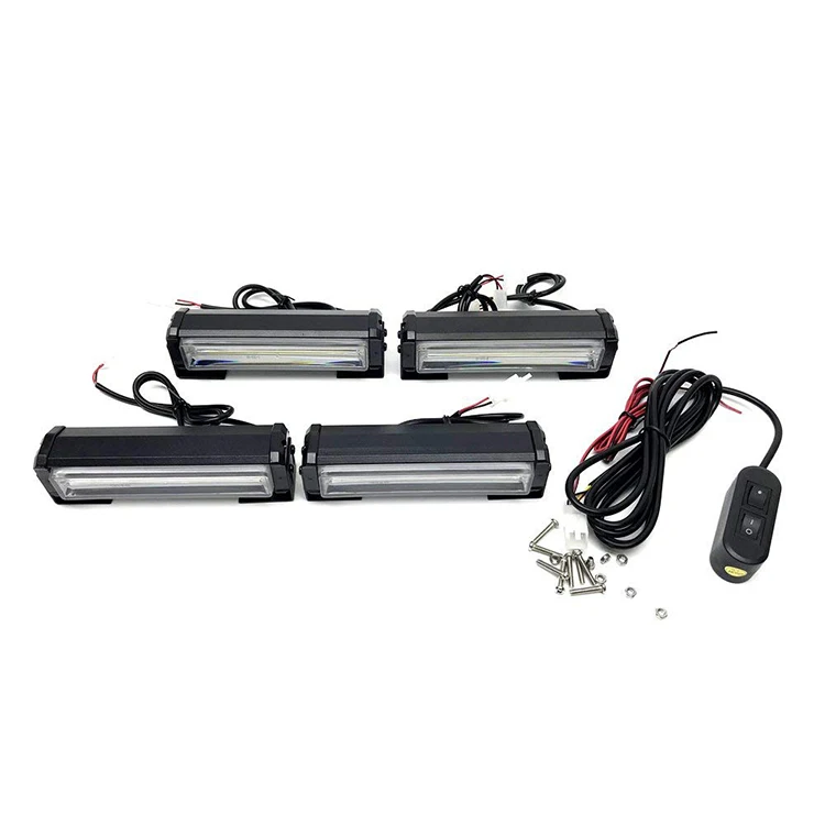 

40W 4X4LED Auto Grille Strobe Flash Light With Mounting Bracket And Wire Harness