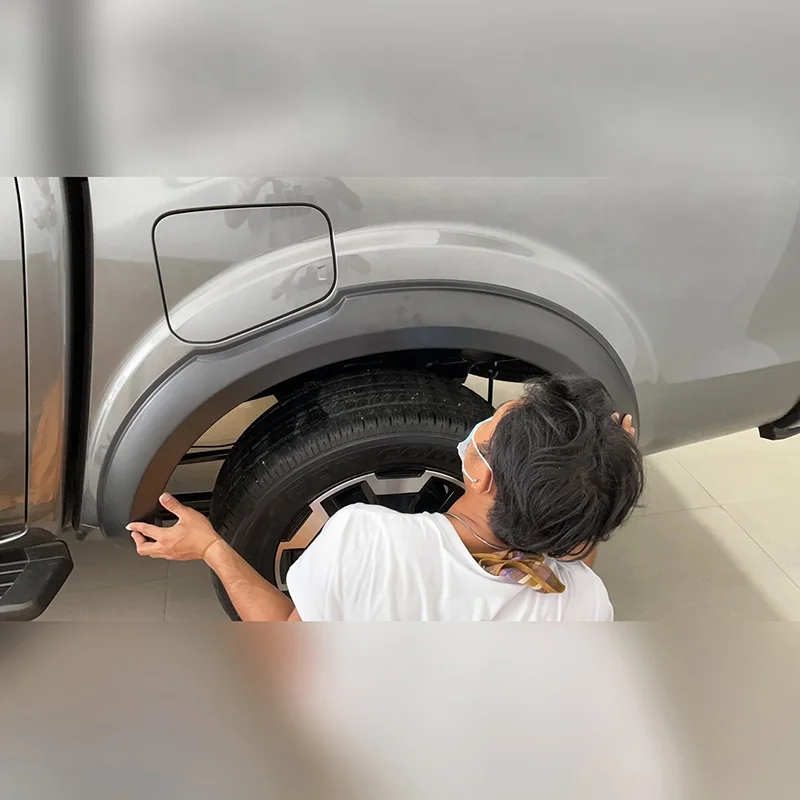 أجزاء جسم السيارة درابزين عجلة قوس الحاجز مشاعل ل نافارا 2021 + قوس عجلة صغيرة