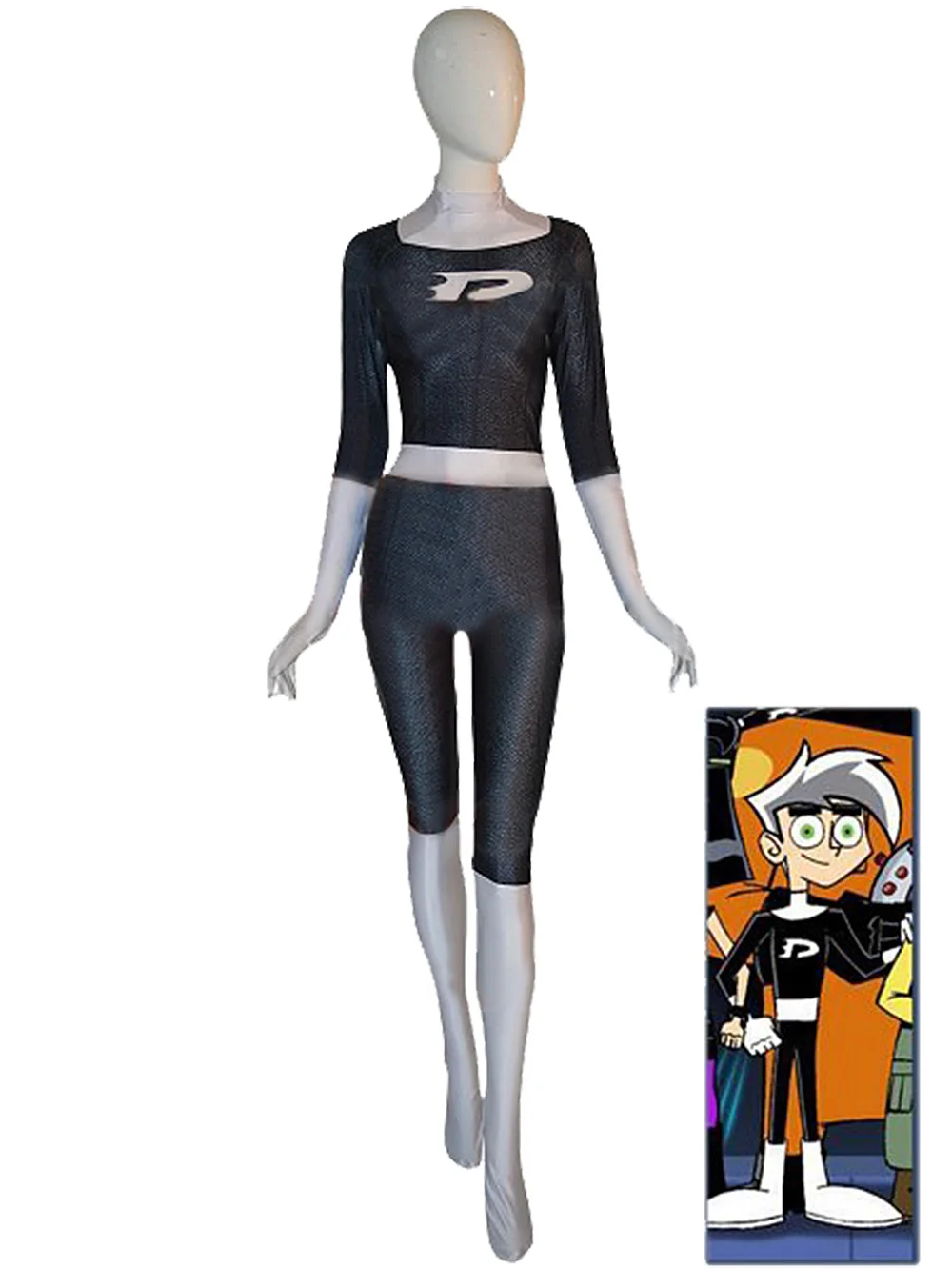 Danny Phantom  Muscle Cosplay 3D Printed BodySuit Danny Fenton Superhero Spandex Basic Zentai Outfit Halloween Costume Adult Kid