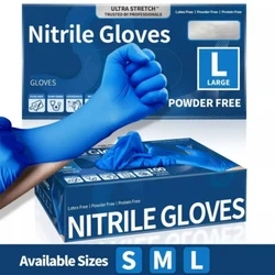 20/50PCS Disposable Nitrile Gloves Latex Powder Free Vinyl Gloves for Household Cleaning Dishwashing Garden Work Beauty Gloves