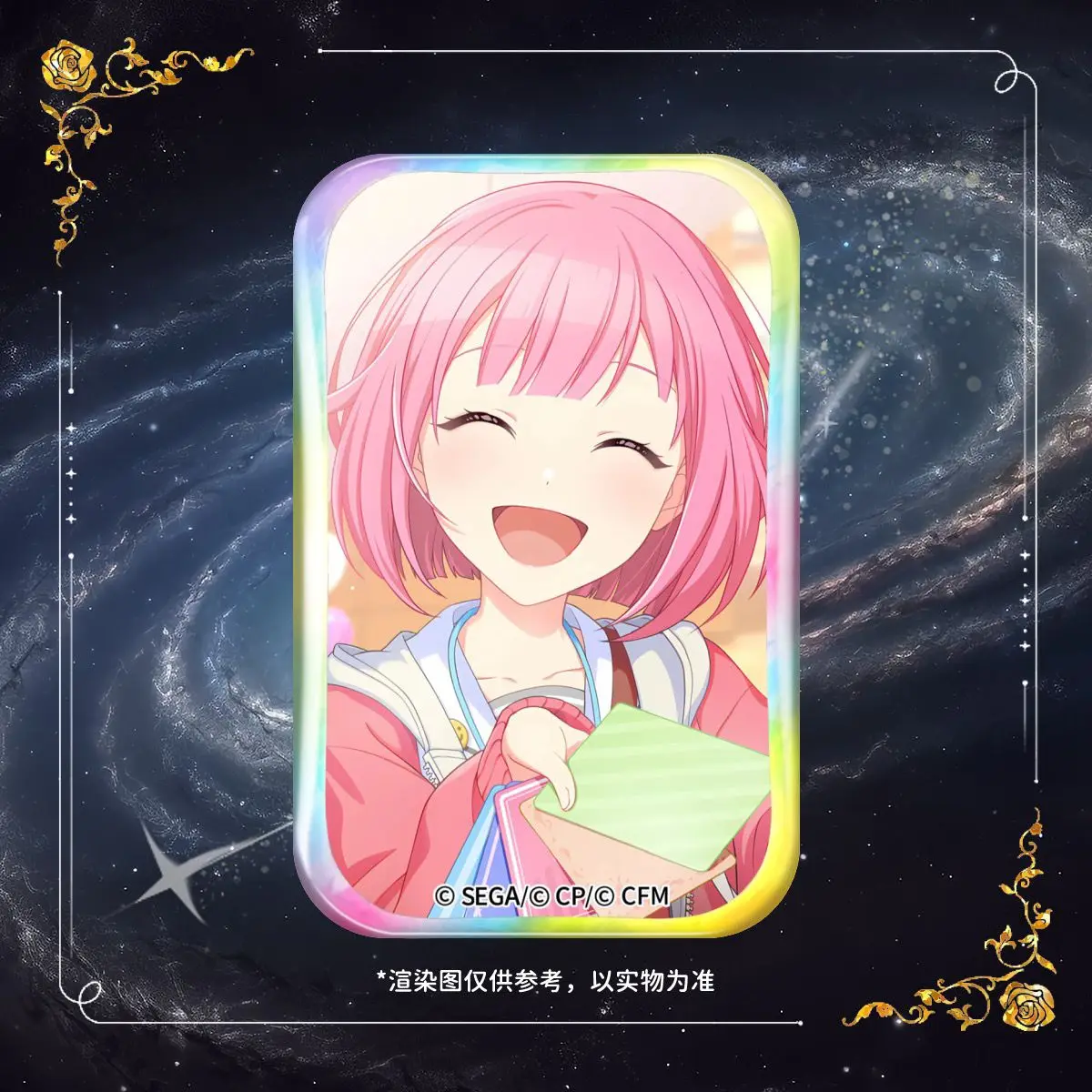 جديد أنيمي مشروع Sekai Hinomori Shiho Tenma Saki Hoshino Ichika Kagamine Rin مستطيلة فلاش بروش زر الملابس شارة دبابيس