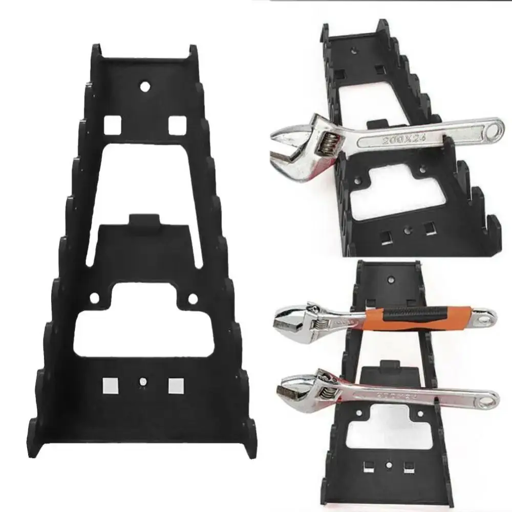 

Высококачественная пластиковая стойка для гаечных ключей, настенный органайзер, лоток, розетки, инструменты для хранения, профессиональный прочный держатель для гаечных ключей для дома