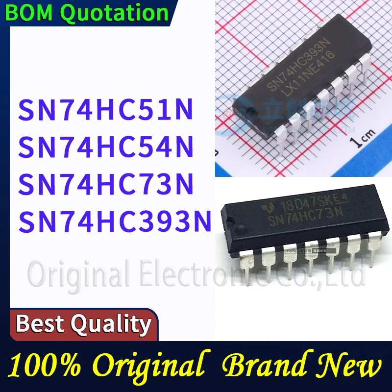 

5pcs/lot SN74HC51N SN74HC54N SN74HC73N SN74HC393N In stock Original High quality