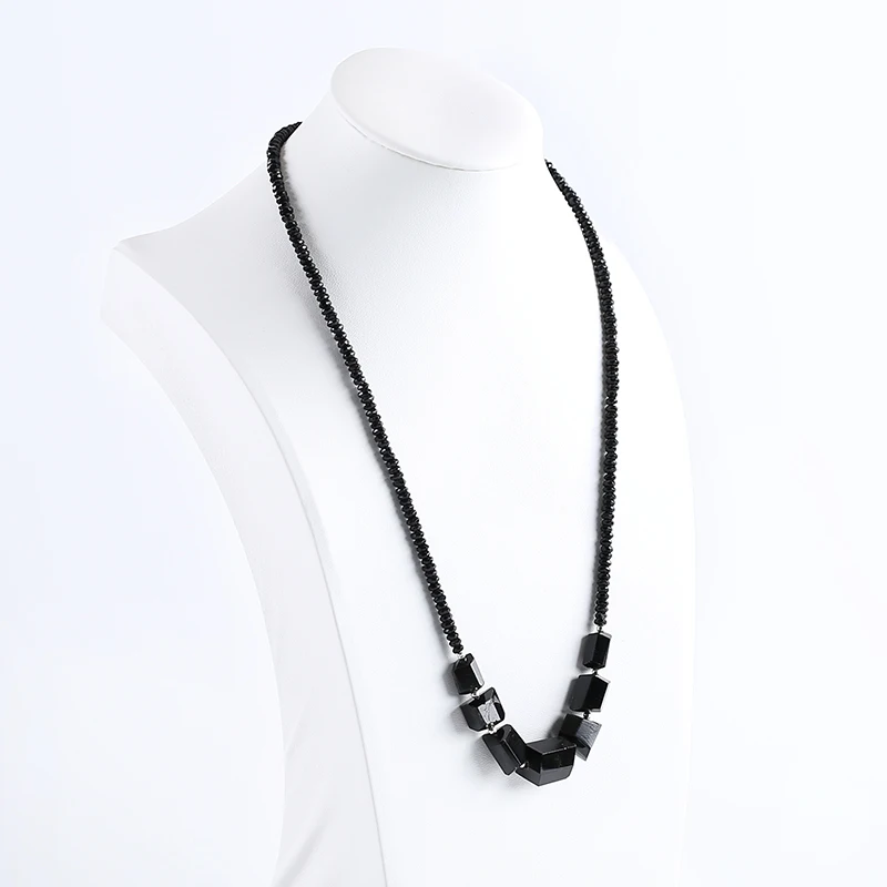 

One Strand Natural Obsidian Handmade Gem Gemstone Fashion Women Pendant Necklace,Obsidian Beads,Customized Size