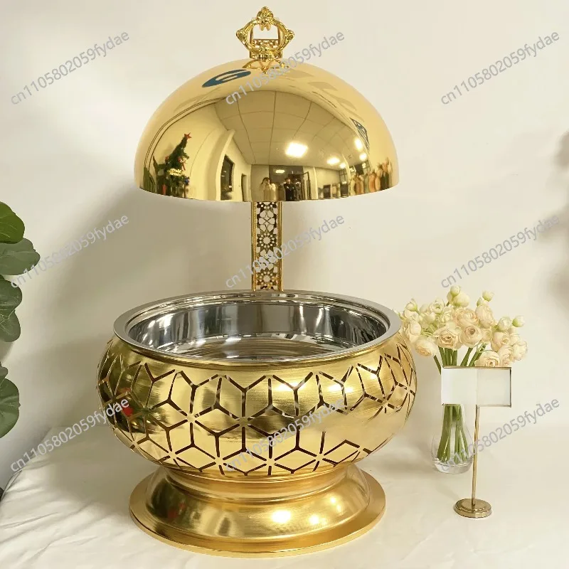 Luxury Stainless Steel Hanging Chafing Dish Wedding Party Buffet Food Warmer Catering Serving Equipment