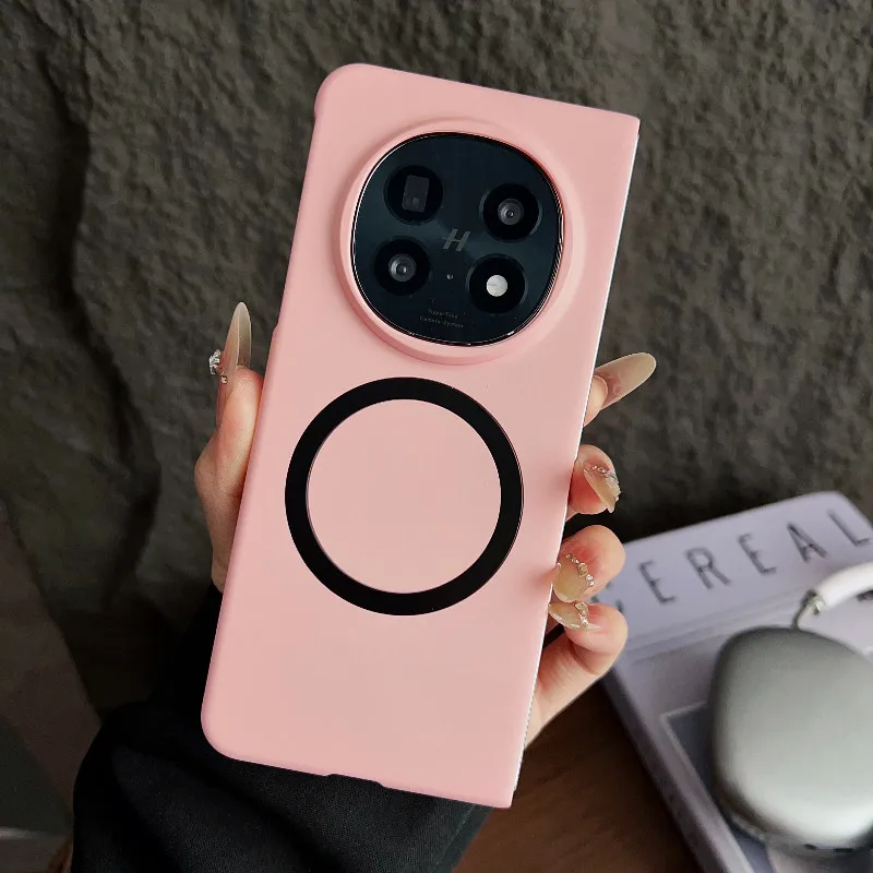 

Приятный для кожи матовый чехол для телефона OPPO Find N5 FindN5 5G, жесткий ПК, тонкая магнитная защитная задняя крышка