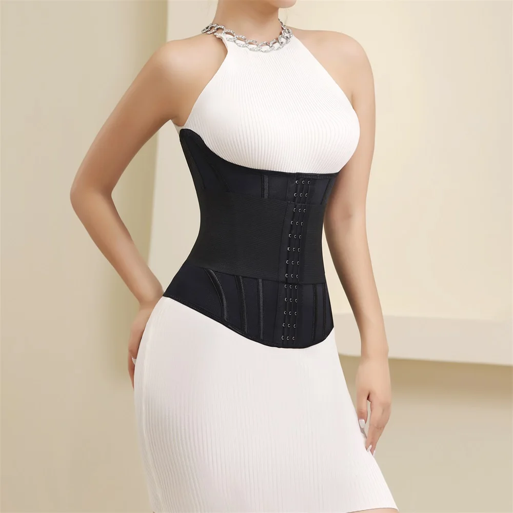 Double Belt Waist Trainer Slimming Tummy Control Body Shaper Tight Shapewear Belt Hourglass Corset Girdle Trainer Gym Fitness