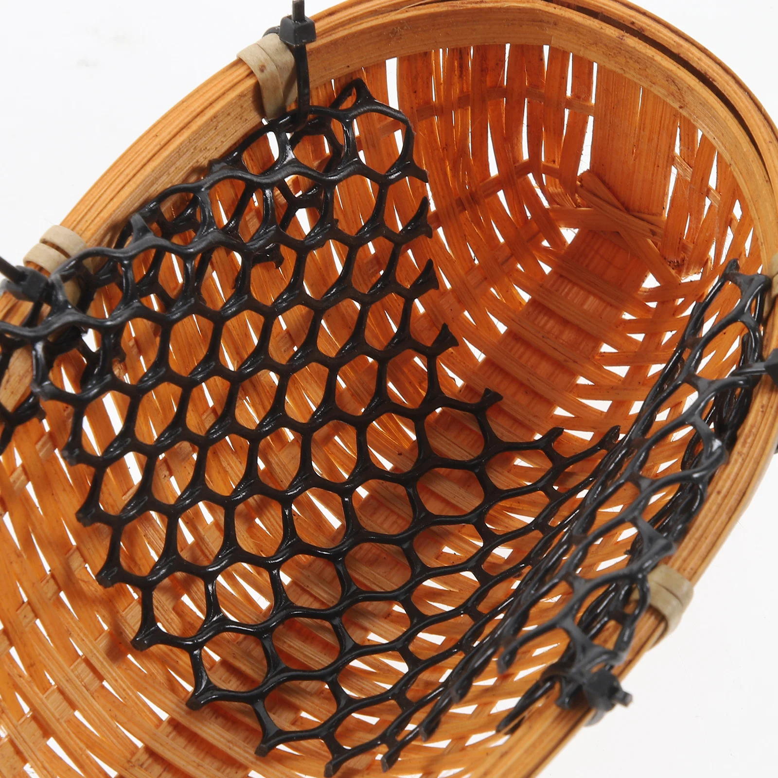 

3Pcs Hanging Woven Planter with Chain Bamboo Flower Basket for Indoor Plants Small Hanging Basket Outdoor Garden Wall Mount