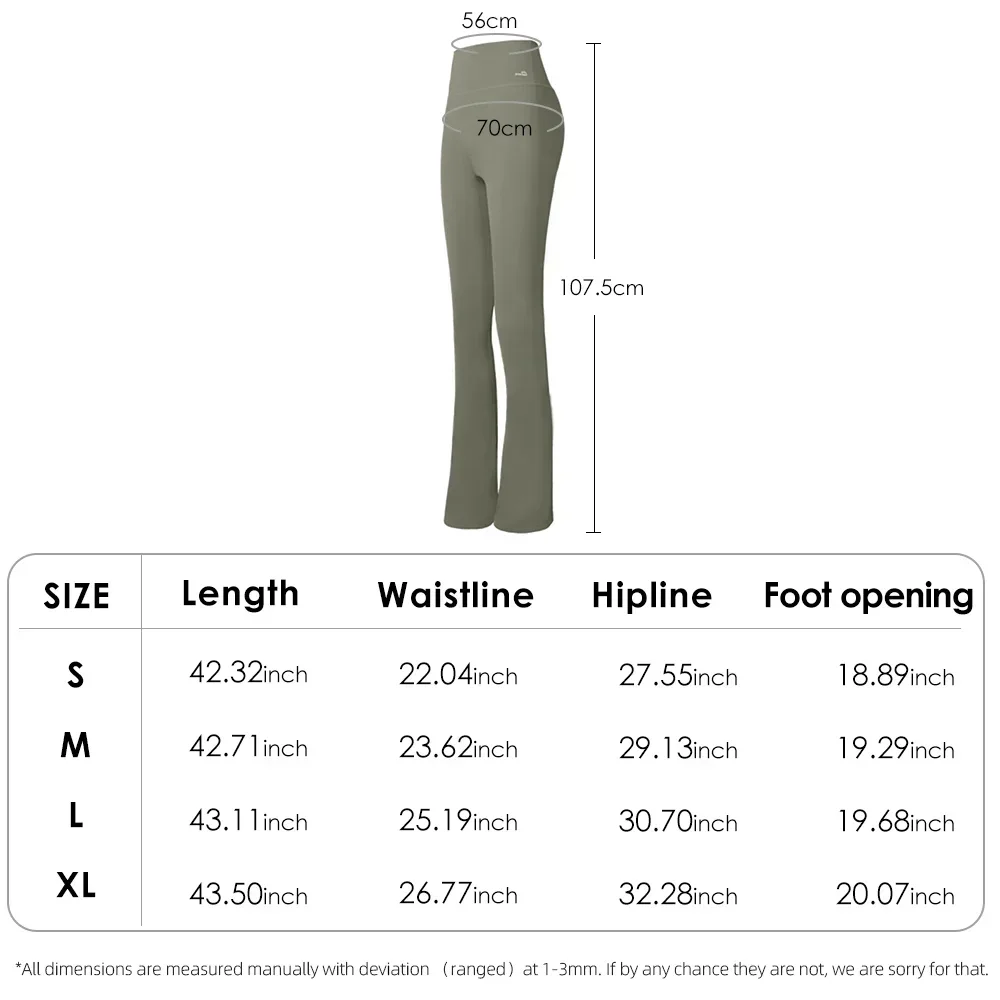 OhSunny Women's Yoga Pants 2024 New Tummy Control Workout Clothes Flare Leggings High Waist Stretchy Breathable Fitness Trousers