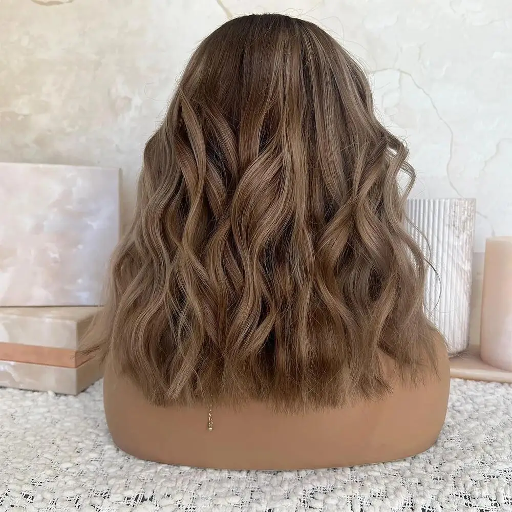 Soft 18Inch 5x5 Silk Base Highlight Blonde Body Wave Glueless Jewish Human Hair Wig Baby Hair HD Lace European Hair Preplucked