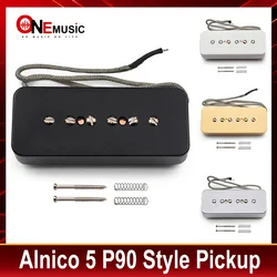 1Set Alnico 5 Magnet P90 Style Pickup Dual Coil Pickup Noiseless Humbucker 6K/9K for Elecgtric Guitar