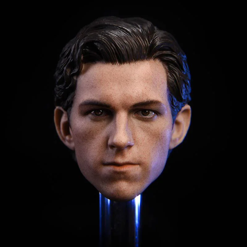 

1/6 JXtoys JX016 Spider Boy Tom Holland PVC Head Sculpt Male Head Carving Model Fit 12'' Man Action Figure Body