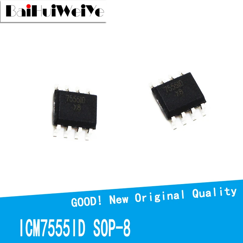 10PCS/LOT ICM7555ID ICM7555CD ICM7555 7555ID 7555CD SOP-8 SOP8 SMD New and Original IC Chipset