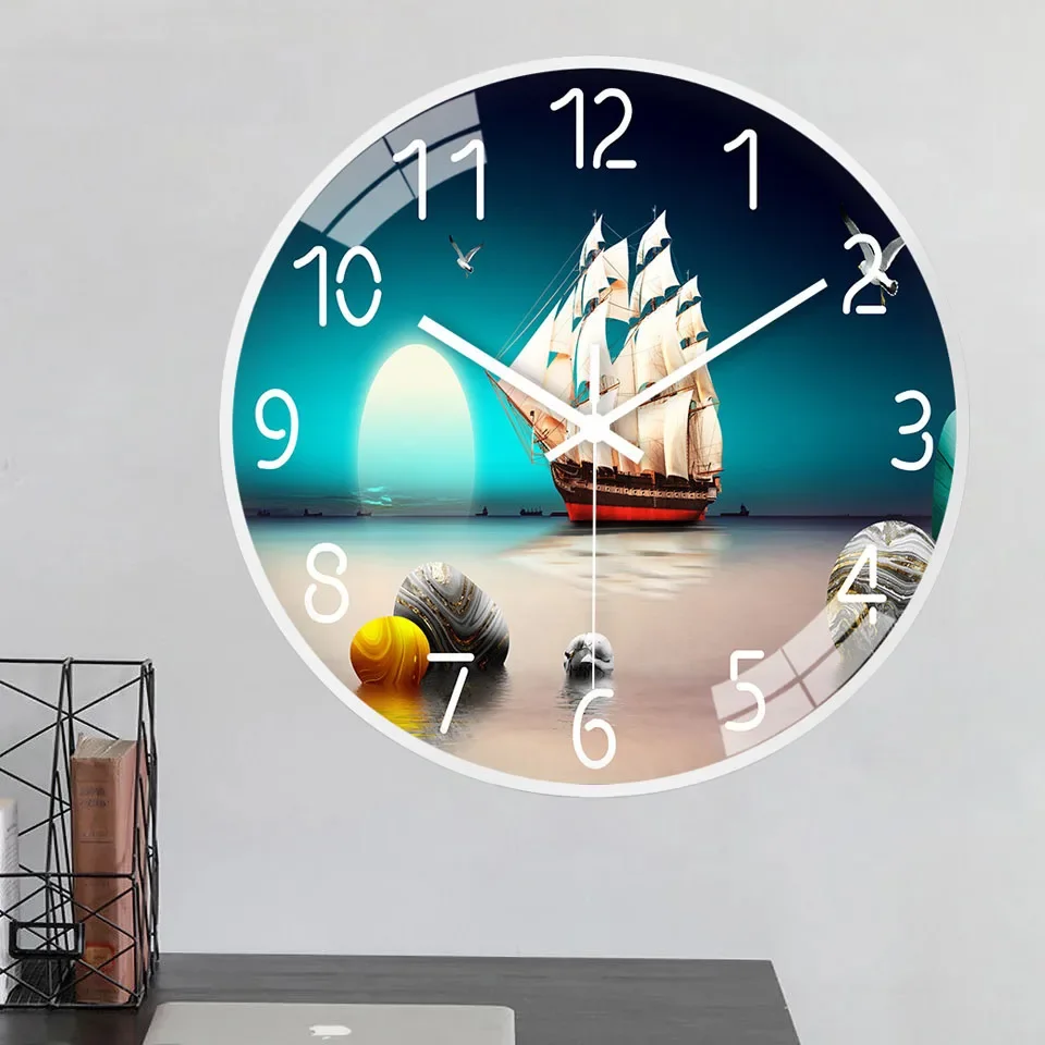 wall clock 8 inches modern fashion personality art mute living room wall clock luxury wall clock Kitchen living room Study