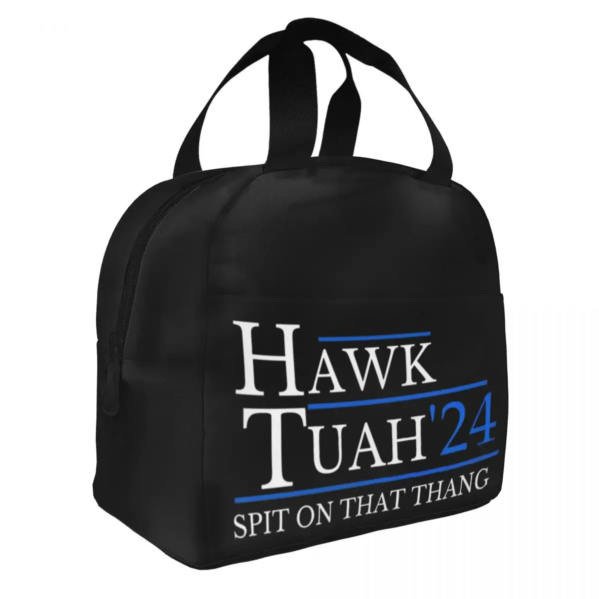 Spit On That Thang Hawk Tuah 24 Insulated Lunch Bags Cooler Bag Reusable Leakproof Tote Lunch Box Food Handbags Office Picnic